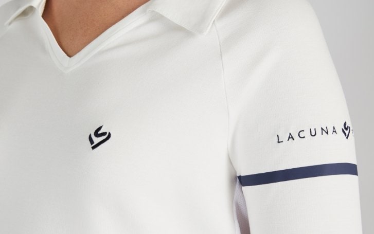 women's white long sleeve cricket top