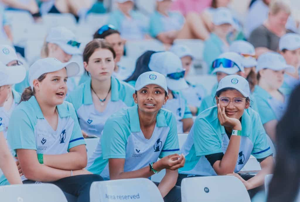 Group of girl cricketers