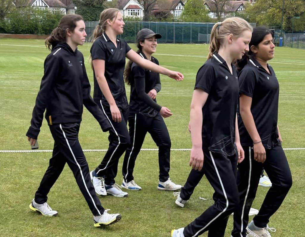 girls cricket training