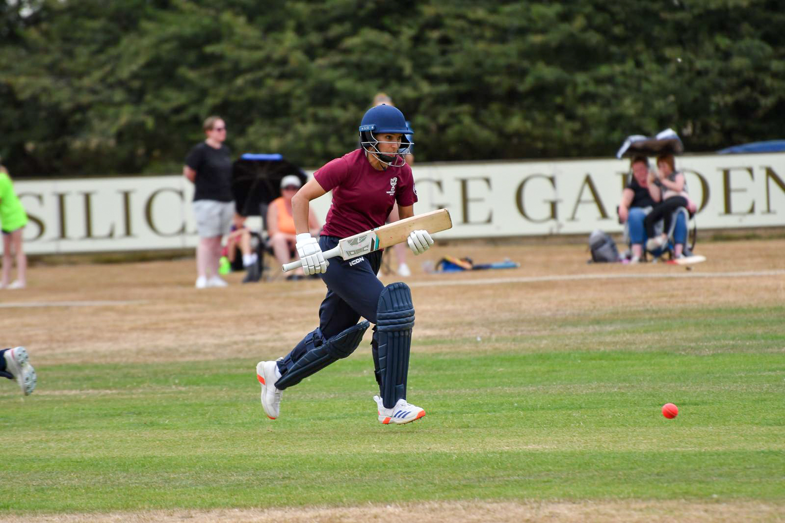 Ana Mesarovic batting at the Content Creators Cup